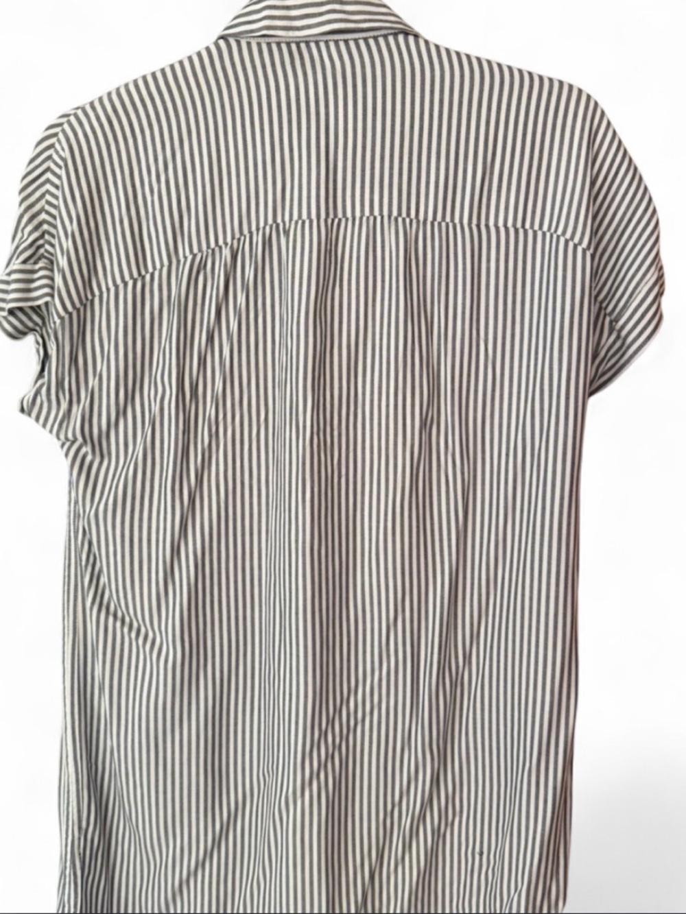 Madewell Striped Button-Down Shirt Dress - Picture 2 of 3